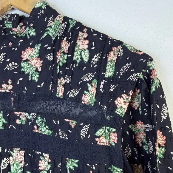 Pilcro Black Floral Mini Dress - Picture 4 of 13